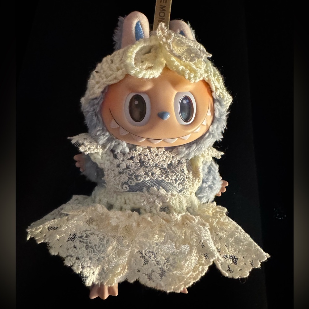 Adorable Handmade Sew and Crochet Lace Labubu Outfit (LABUBU NOT INCLUDED)